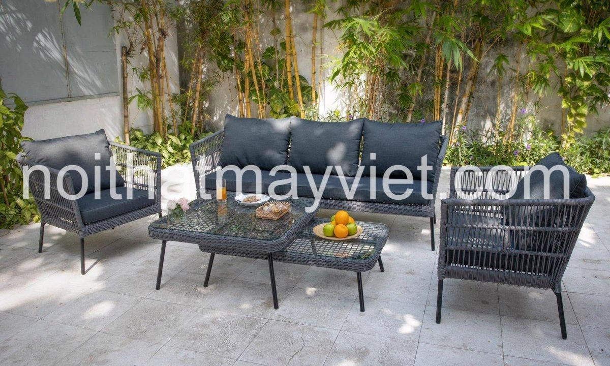 Bàn Ghế Sofa Mây Tre BGSF007